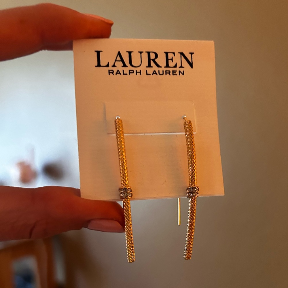 Ralph Lauren gold dangle earrings